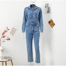 Carica l'immagine nel visualizzatore di Gallery, Tuta intera in jeans