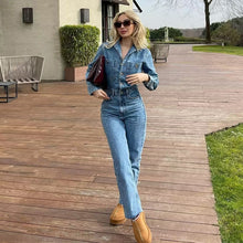 Carica l'immagine nel visualizzatore di Gallery, Tuta intera in jeans
