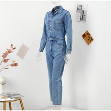 Carica l'immagine nel visualizzatore di Gallery, Tuta intera in jeans