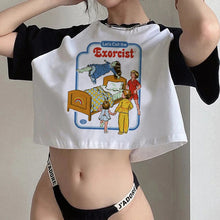 Carica l'immagine nel visualizzatore di Gallery, T-shirt crop vintage comic paranormal