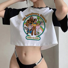 Carica l'immagine nel visualizzatore di Gallery, T-shirt crop vintage comic paranormal