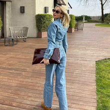 Carica l'immagine nel visualizzatore di Gallery, Tuta intera in jeans