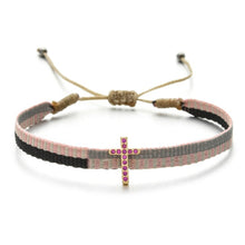 Carica l'immagine nel visualizzatore di Gallery, Braccialetti in cotone con charms