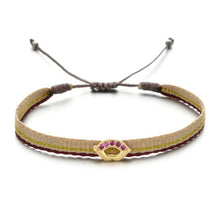 Carica l'immagine nel visualizzatore di Gallery, Braccialetti in cotone con charms