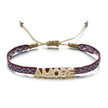 Carica l'immagine nel visualizzatore di Gallery, Braccialetti in cotone con charms