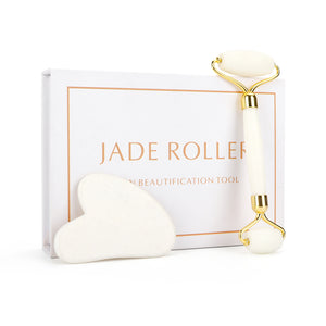 Roller face jade con gua sha