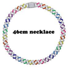 Carica l&#39;immagine nel visualizzatore di Gallery, Bracciale e collana a catena sparkling rainbow
