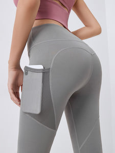 Leggings jogging con tasca trasparente