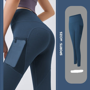 Leggings jogging con tasca trasparente