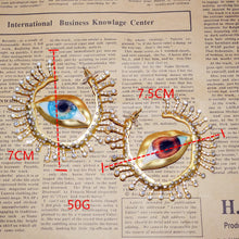 Carica l&#39;immagine nel visualizzatore di Gallery, Orecchini a cerchio Baroque Eyes
