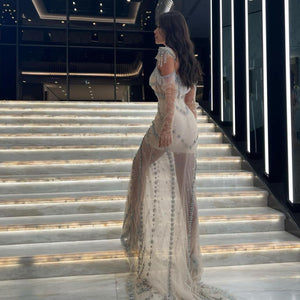 Luxury Crystal Jenner Met Dress 2021