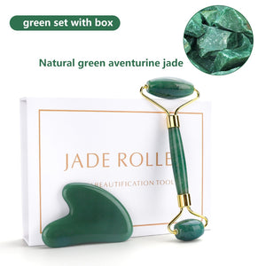 Roller face jade con gua sha