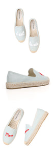 Espadrilles ricami words