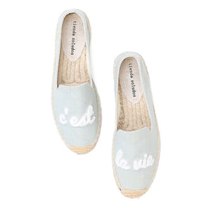 Espadrilles ricami words