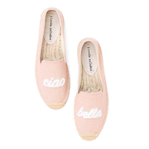 Espadrilles ricami words