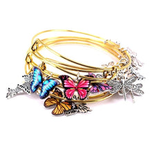 Carica l&#39;immagine nel visualizzatore di Gallery, Braccialetti 5pcs a tema butterfly
