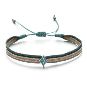 Braccialetti in cotone con charms