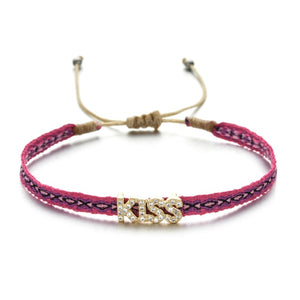 Braccialetti in cotone con charms