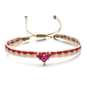 Braccialetti in cotone con charms