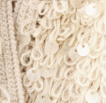 Carica l&#39;immagine nel visualizzatore di Gallery, Cardigan raw mohair and paillettes
