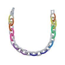 Carica l&#39;immagine nel visualizzatore di Gallery, Bracciale ad anelli sparkling rainbow
