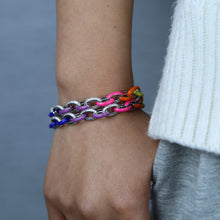 Carica l&#39;immagine nel visualizzatore di Gallery, Bracciale ad anelli sparkling rainbow
