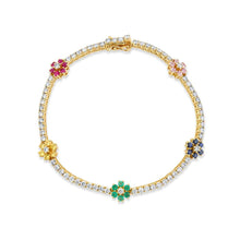 Carica l&#39;immagine nel visualizzatore di Gallery, Bracciali tennis flowers
