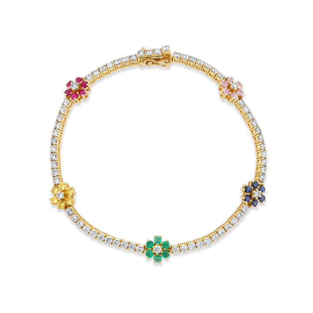 Bracciali tennis flowers