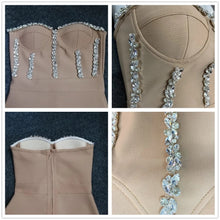 Carica l&#39;immagine nel visualizzatore di Gallery, Vestito strass bustier
