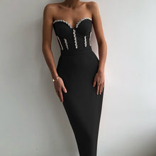 Carica l&#39;immagine nel visualizzatore di Gallery, Vestito strass bustier
